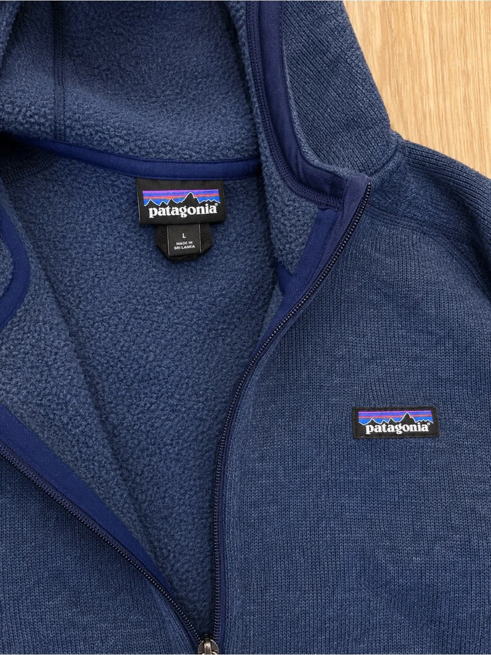 Patagonia Better Sweater Full Zip Hoodie Women’s Large Navy - Picture 3 of 3